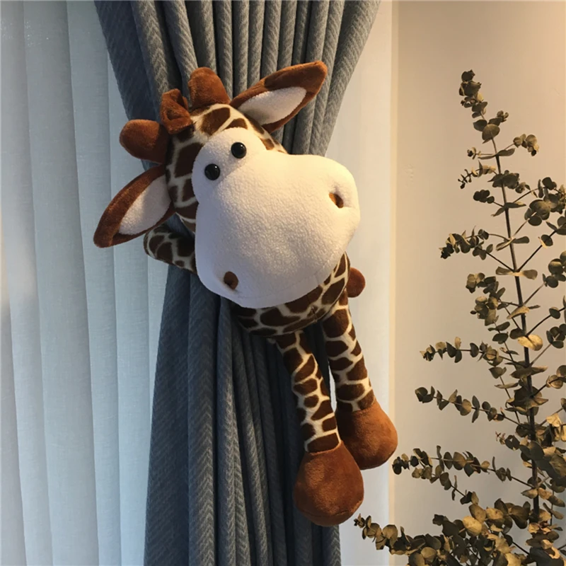 Cartoon doll giraffe curtain buckle strap curtain clip ornaments creative simple and cute home decoration
Cartoon doll giraffe curtain buckle strap curtain clip ornaments creative simple and cute home decoration