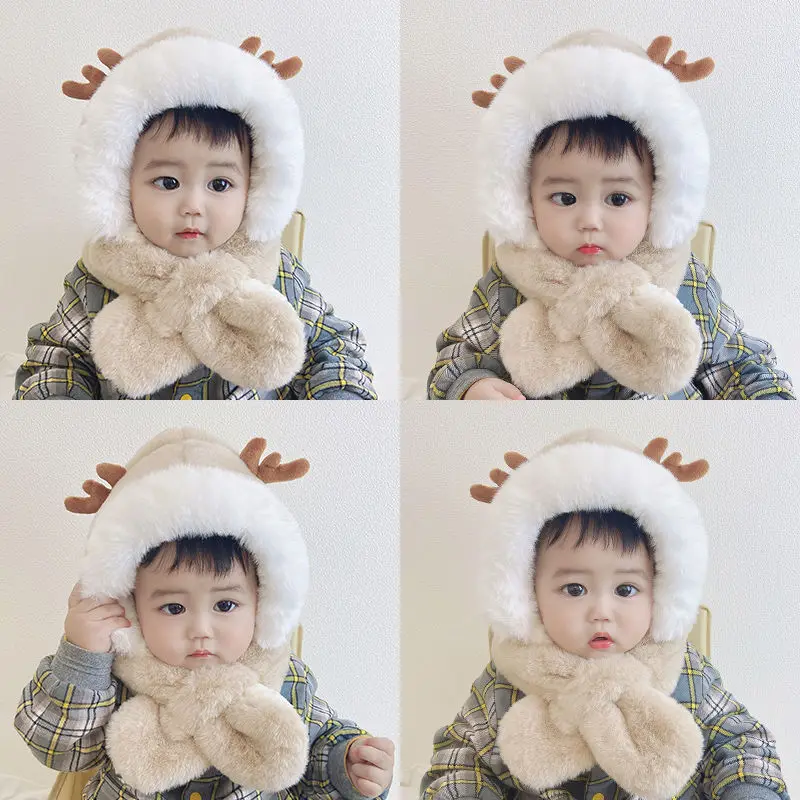 Baby Autumn and Winter Children's Hats and Scarves One Plus Velvet Thickening Girls Cute Super Cute Boys Caps Wholesale
Baby Autumn and Winter Children's Hats and Scarves One Plus Velvet Thickening Girls Cute Super Cute Boys Caps Wholesale