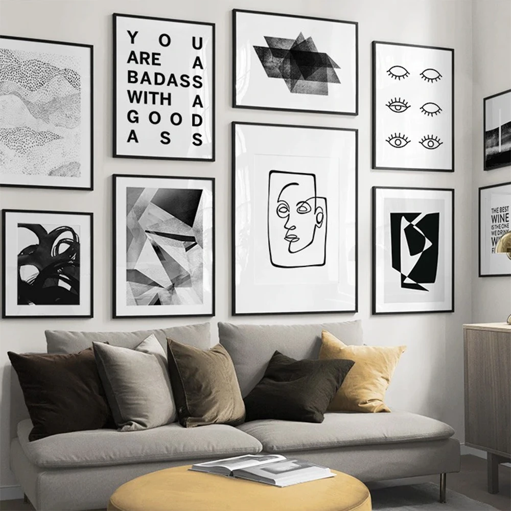 Black White Line Figure Eyes Geometry Abstract Art Canvas Painting Nordic Posters And Prints Wall Pictures Living Room Decor
Black White Line Figure Eyes Geometry Abstract Art Canvas Painting Nordic Posters And Prints Wall Pictures Living Room Decor