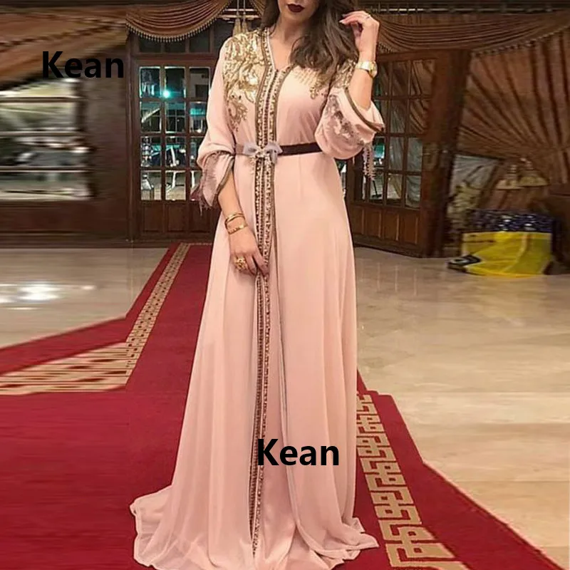 Peach Moroccan Kaftan Chiffon Dubai Evening Dresses Gold Lace Beads Saudi Arabic Muslim Special Occasion Party Dress Plus Size
Peach Moroccan Kaftan Chiffon Dubai Evening Dresses Gold Lace Beads Saudi Arabic Muslim Special Occasion Party Dress Plus Size