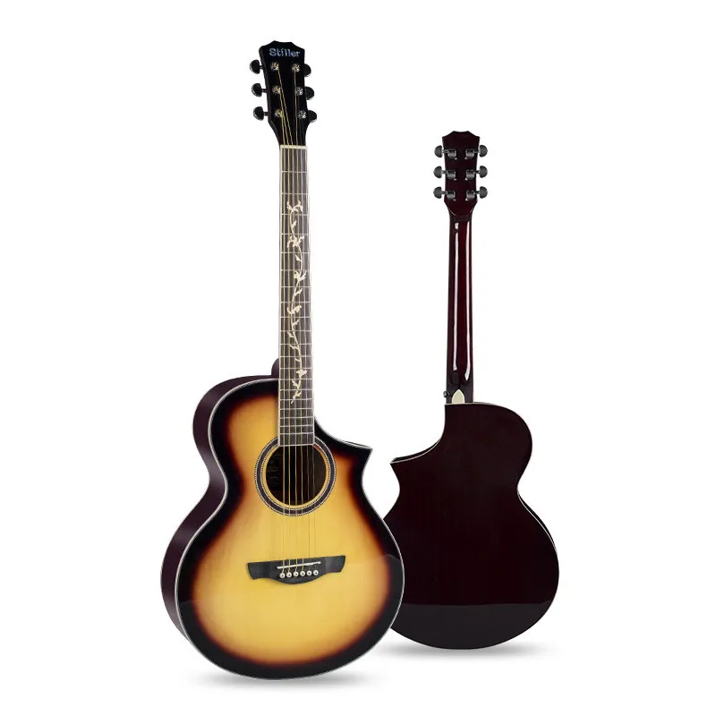 40 inch Acoustic Guitar Spruce Sunburst Cutaway Professional Folk Guitarra for Beginners Adults AGT384
40 inch Acoustic Guitar Spruce Sunburst Cutaway Professional Folk Guitarra for Beginners Adults AGT384