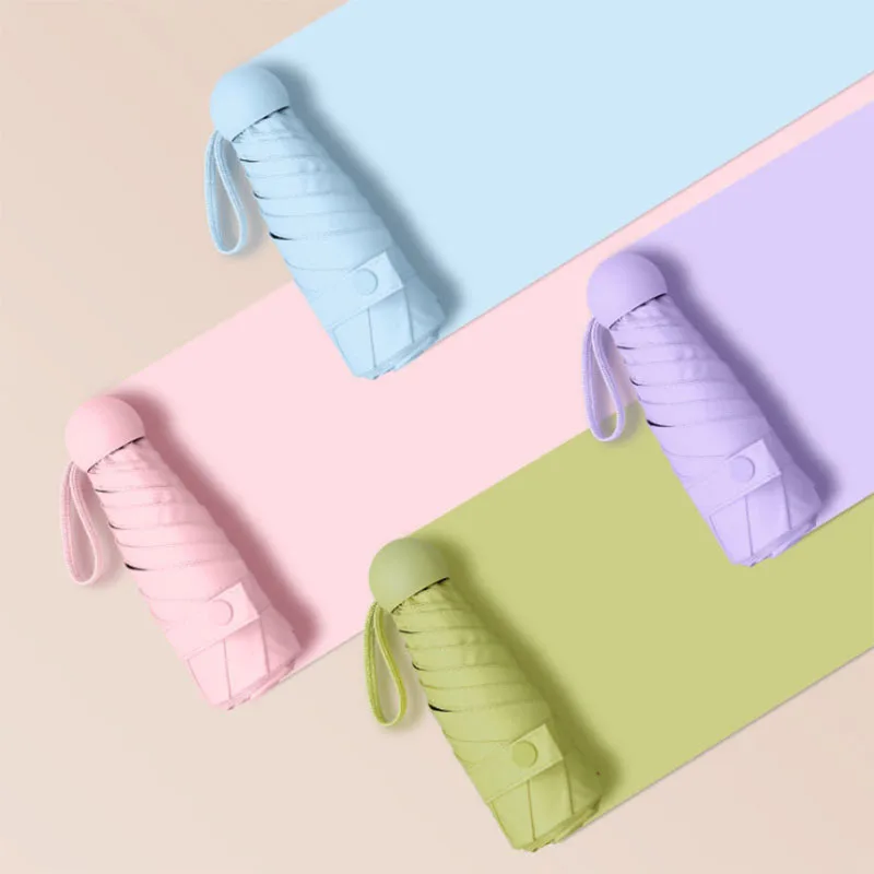 Capsule Mini Umbrella Women Men Sun Rain Protection Sun Protection UV Folding Windproof Five Holding
Capsule Mini Umbrella Women Men Sun Rain Protection Sun Protection UV Folding Windproof Five Holding