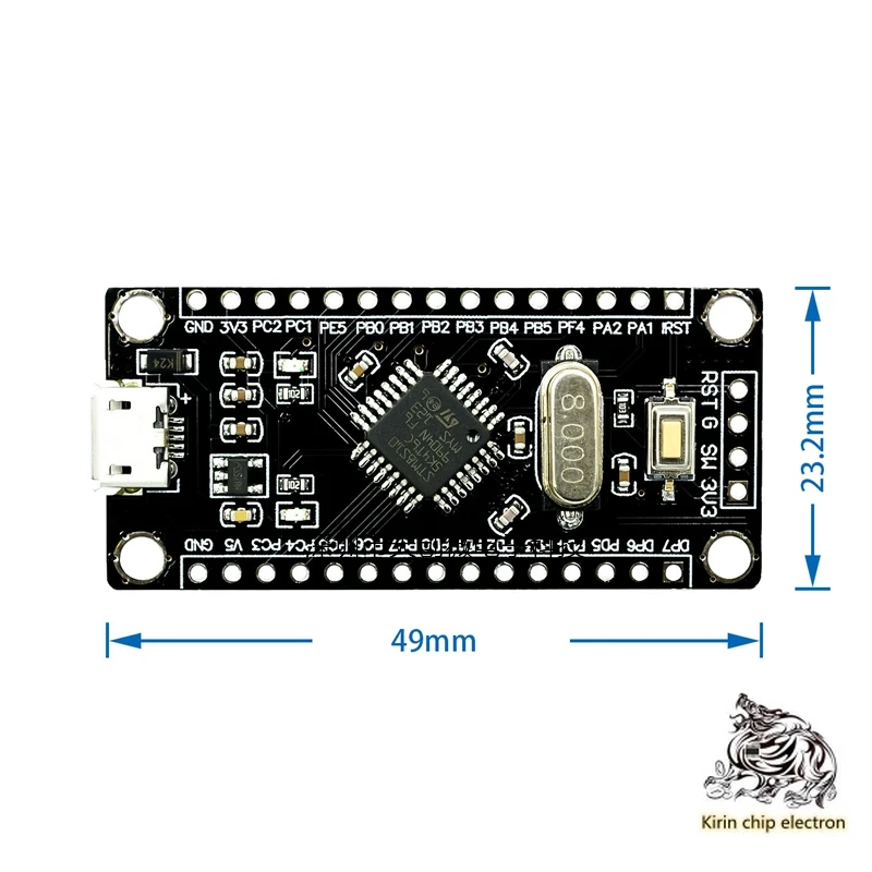2PCS/LOTTM8S development board STM8S105K4T6 core board MCU Learning board Small System Board 
2PCS/LOTTM8S development board STM8S105K4T6 core board MCU Learning board Small System Board