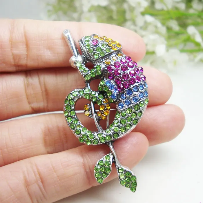 Unique chameleon Animal Pendant Brooch Pin Multi-color Austria Crystal Rhinestone Party Jewelry
Unique chameleon Animal Pendant Brooch Pin Multi-color Austria Crystal Rhinestone Party Jewelry