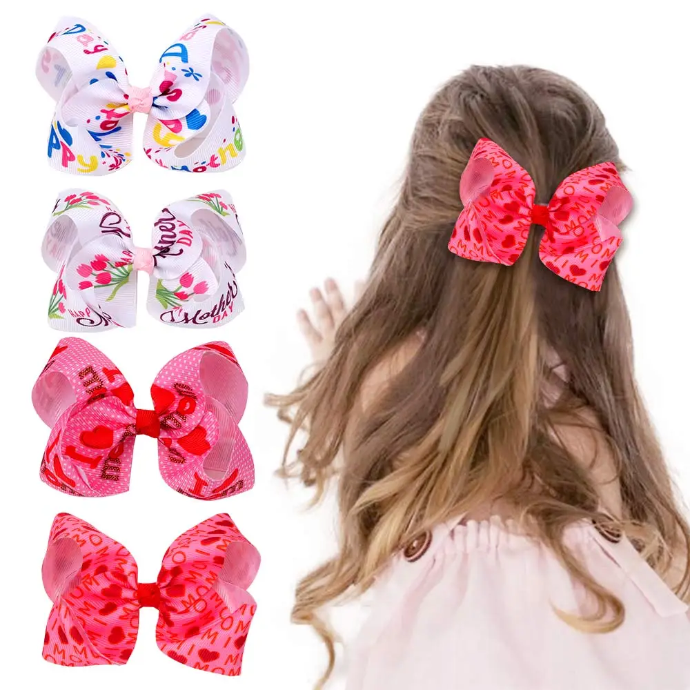 Mother's Day Hair Bows With Clips Girls Kids Hair Clips Headwear Boutique Hair Accessories Handmade Hairbow Hairgrips
Mother's Day Hair Bows With Clips Girls Kids Hair Clips Headwear Boutique Hair Accessories Handmade Hairbow Hairgrips