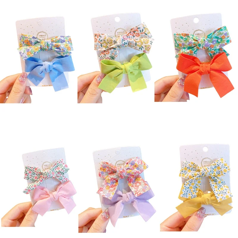 2PCS/Set Children Girl Bow Butterfly Hair Clip Print Knot Hairpin Korean Princess Fresh Cute Lovely Hair Accessories Headdress
2PCS/Set Children Girl Bow Butterfly Hair Clip Print Knot Hairpin Korean Princess Fresh Cute Lovely Hair Accessories Headdress