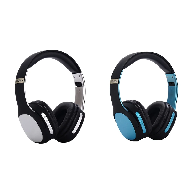 2 Pcs EK-MH3 Headset, Built-In Microphone, Bluetooth 5.0, Foldable Headset For Listening To Music, Silver & Blue
2 Pcs EK-MH3 Headset, Built-In Microphone, Bluetooth 5.0, Foldable Headset For Listening To Music, Silver & Blue