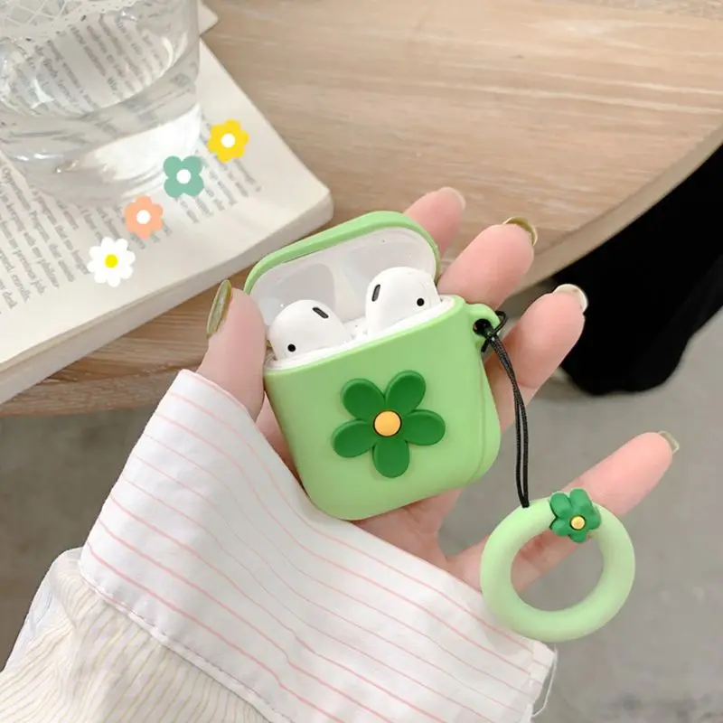 Fashion Cute Flower Soft Silicone Protective Cover Shockproof Case Skin for airpods 1/2 Charging Box X3UA
Fashion Cute Flower Soft Silicone Protective Cover Shockproof Case Skin for airpods 1/2 Charging Box X3UA