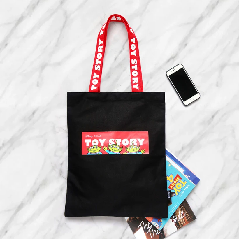 Disney Retro Storage Bag Student Bag Black Large-capacity Canvas Bag Toy Story Alien Printing Dirt-resistant Shoulder Bag
Disney Retro Storage Bag Student Bag Black Large-capacity Canvas Bag Toy Story Alien Printing Dirt-resistant Shoulder Bag