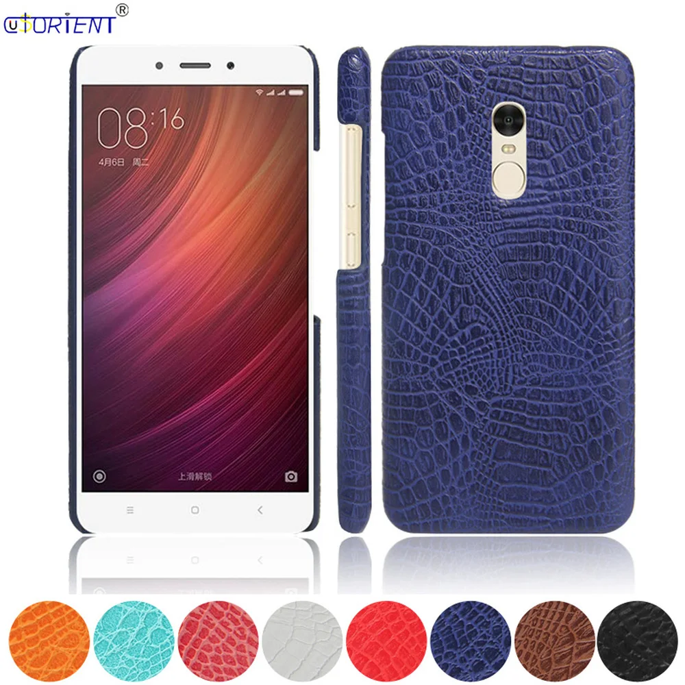 Кожаный чехол бампер с крокодиловым узором для Xiaomi Redmi Note 4 4X|Бамперы| |