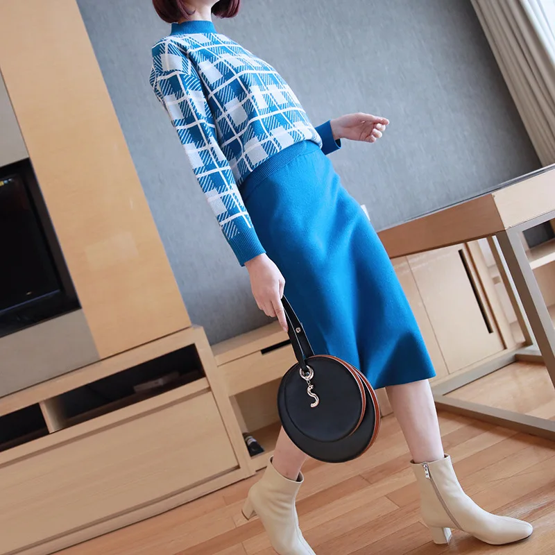 M-XXL Large Size Modis Streetwear Women's Casual Two Piece Set Print Plaid Sweater and Yellow Skirt Female Autumn Winter Set
M-XXL Large Size Modis Streetwear Women's Casual Two Piece Set Print Plaid Sweater and Yellow Skirt Female Autumn Winter Set