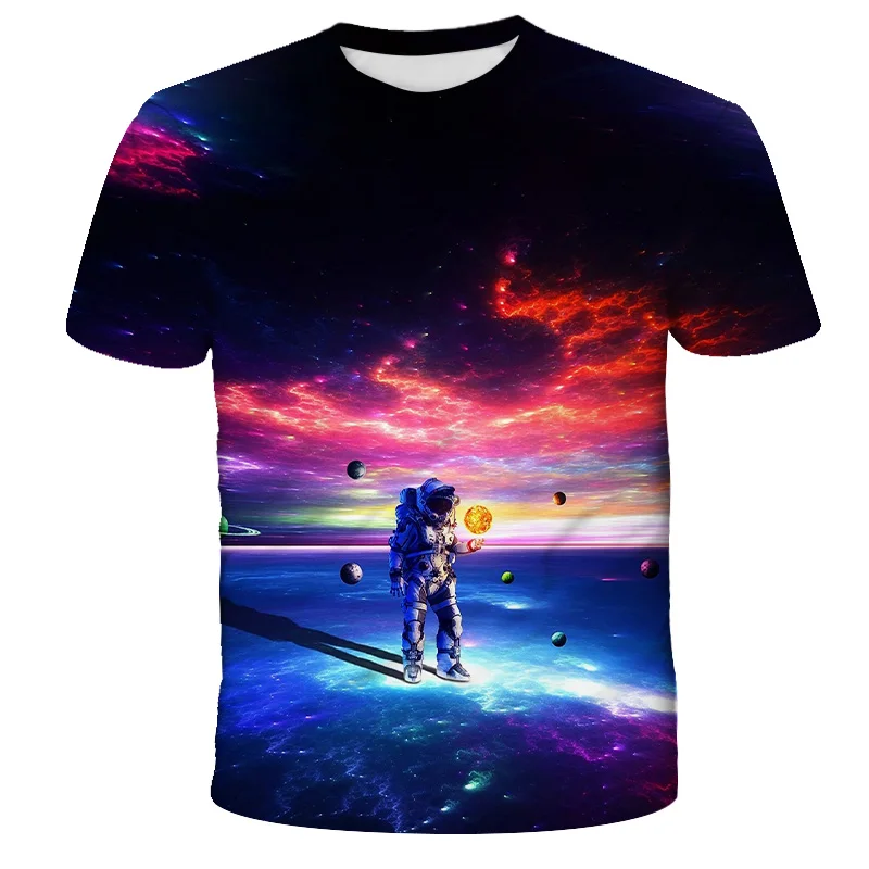 Summer 3D Print astronaut pattern Children's Clothing Boys Child Jogging Kids T-shirt Blouses With Girls Clothes From 14Years
Summer 3D Print astronaut pattern Children's Clothing Boys Child Jogging Kids T-shirt Blouses With Girls Clothes From 14Years