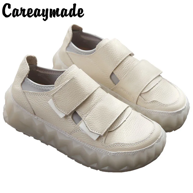 Careaymade-autumn Leather Ugly Cute Shoes Women's Retro Casual White Shoes Plate Shoes Jelly Thick Bottom Big Head Single Shoes
Careaymade-autumn Leather Ugly Cute Shoes Women's Retro Casual White Shoes Plate Shoes Jelly Thick Bottom Big Head Single Shoes