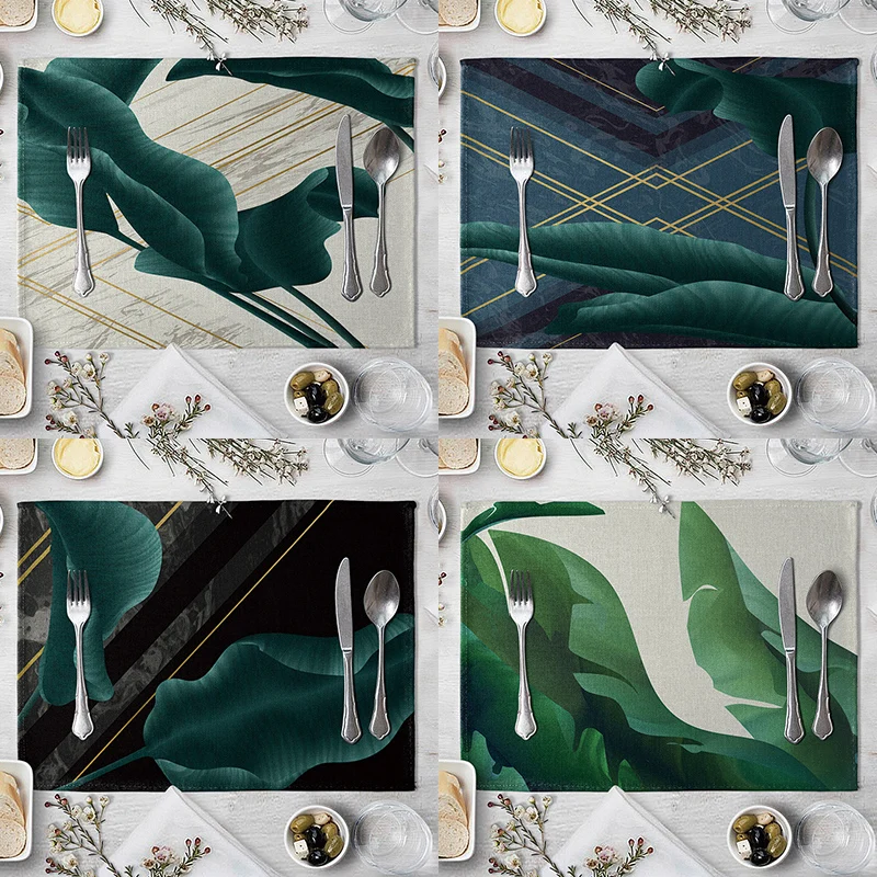 Kitchen Accessoriess Leaf Pattern Dining Table Placemat European-style Placemat Kitchenware Western Coaster Dropship Top #2
Kitchen Accessoriess Leaf Pattern Dining Table Placemat European-style Placemat Kitchenware Western Coaster Dropship Top #2
