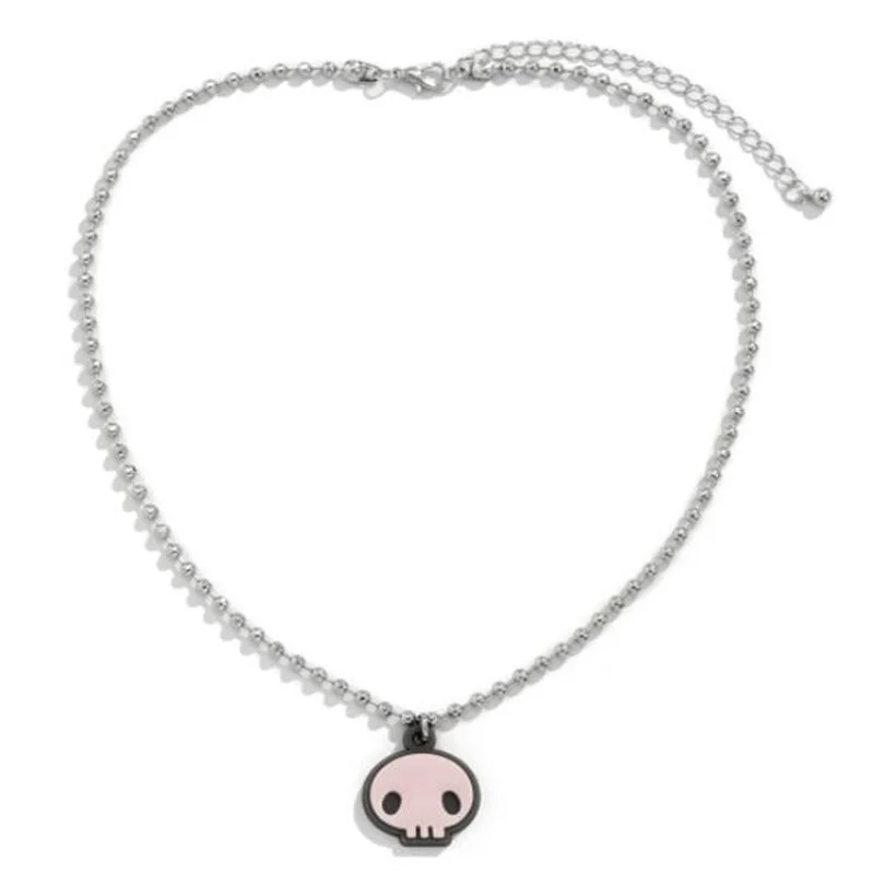 Creative Resin Skull Pendant Necklace Silver Color Women's Clavicle Chain Necklace Punk Hip Hop Female Jewelry
Creative Resin Skull Pendant Necklace Silver Color Women's Clavicle Chain Necklace Punk Hip Hop Female Jewelry