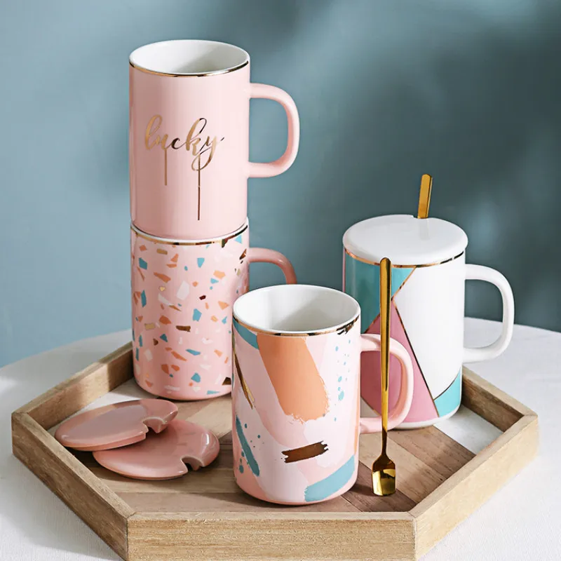 Luxury Nordic Coffee Mug Ceramic Creative with Lid Spoon Handmade Large Capacity Milk Couple Mug Caneca Drinkware Kitchen DB60MK
Luxury Nordic Coffee Mug Ceramic Creative with Lid Spoon Handmade Large Capacity Milk Couple Mug Caneca Drinkware Kitchen DB60MK