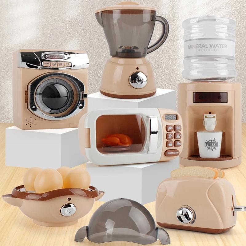 Simulation Home Kitchen Appliances Mini Electric Washing Machine Bread Machine Oven Water Dispenser Microwave Oven Toys
Simulation Home Kitchen Appliances Mini Electric Washing Machine Bread Machine Oven Water Dispenser Microwave Oven Toys