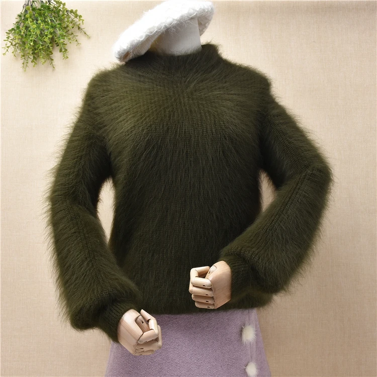 Топ mujer женские Женская мода волосатые fuzzy норковый кашемировый свитер с высоким, плотно облегающим шею воротником с длинными рукавами-фона...
Топ mujer женские Женская мода волосатые fuzzy норковый кашемировый свитер с высоким, плотно облегающим шею воротником с длинными рукавами-фона...