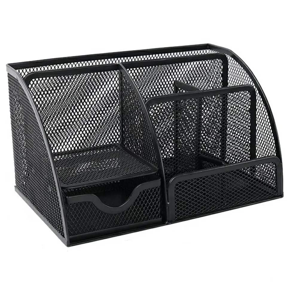 Metal Mesh Desk Organizer Desktop Office Organizer Storage Holder Desktop Pencil Pen Sundries Badge Box Stationery Supplies
Metal Mesh Desk Organizer Desktop Office Organizer Storage Holder Desktop Pencil Pen Sundries Badge Box Stationery Supplies
