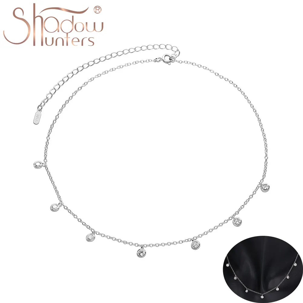 SHADOWHUNTERS Classic 925 Sterling Silver Charms Necklace With Little White Zircon Choker For Women Jewelry Elegant Gift Collier
SHADOWHUNTERS Classic 925 Sterling Silver Charms Necklace With Little White Zircon Choker For Women Jewelry Elegant Gift Collier