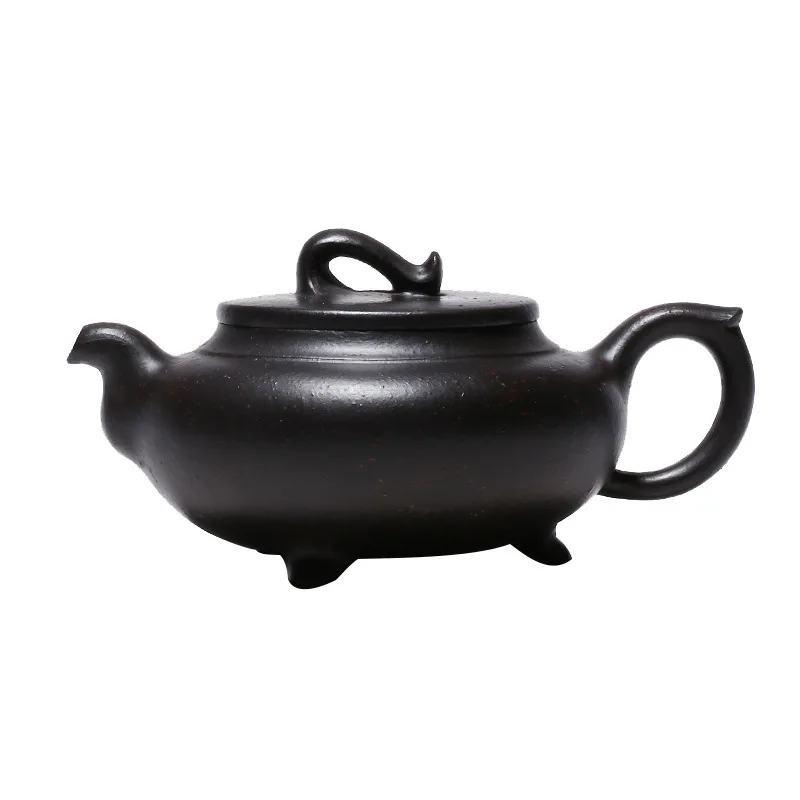 New three foot auspicious cloud purple clay pot handmade Yixing black gold sand household teapot Kung Fu Tea Set
New three foot auspicious cloud purple clay pot handmade Yixing black gold sand household teapot Kung Fu Tea Set