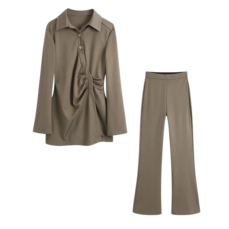 Women Autumn Casual 2-piece Sets Suits 2021 Solid Long Shirts Tops and Trousers Female Fashion Street Two pieces Clothing
Women Autumn Casual 2-piece Sets Suits 2021 Solid Long Shirts Tops and Trousers Female Fashion Street Two pieces Clothing