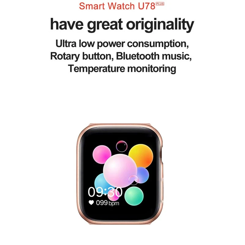 2021 New iwo 13 U78 Plus Smartwatch Series 5 Body temperature Heart Rate Bluetooth Call IP67 Waterproof Smart watch PK iwo Max 
2021 New iwo 13 U78 Plus Smartwatch Series 5 Body temperature Heart Rate Bluetooth Call IP67 Waterproof Smart watch PK iwo Max
