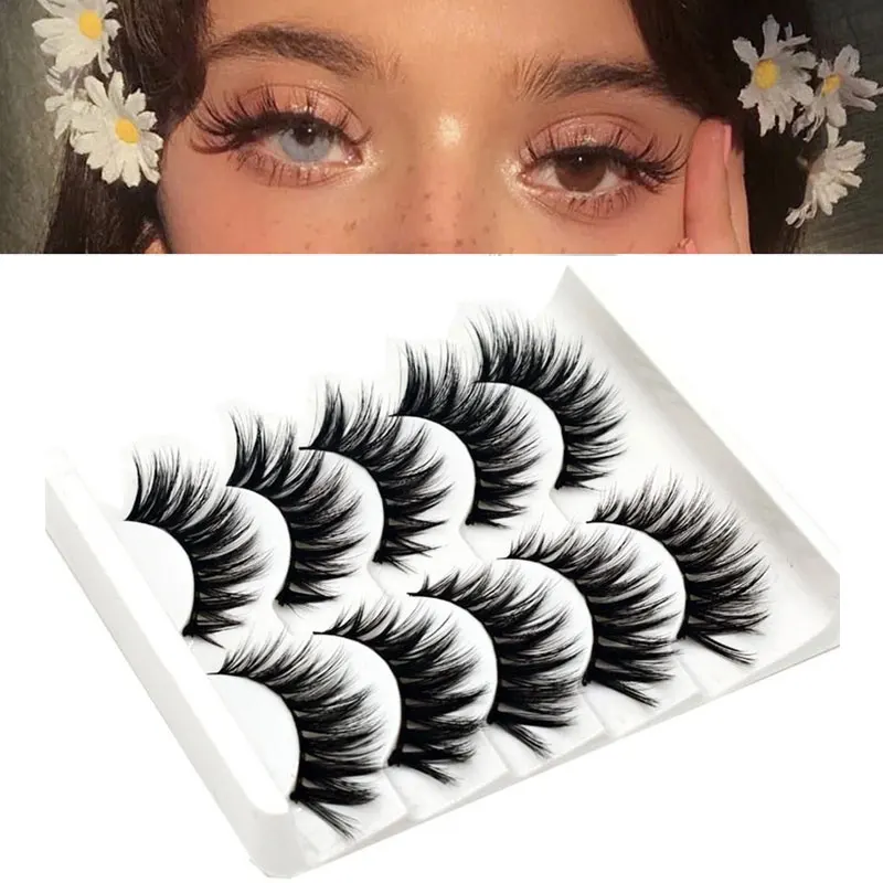 5 Pairs False Eyelashes 3D Mink Lashes Natural Long Thick Makeup Tool Eyelash Extension Wispy Fluffy Eye Lashes For Eye Beauty
5 Pairs False Eyelashes 3D Mink Lashes Natural Long Thick Makeup Tool Eyelash Extension Wispy Fluffy Eye Lashes For Eye Beauty
