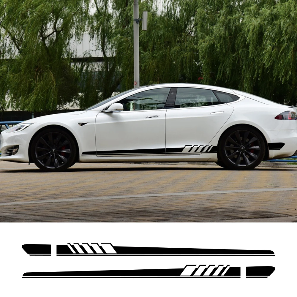 2Pcs Car Long Side Door Stickers for Tesla Model 3 S X P100D Auto Vinyl Film Decals Styling Automobile Car Tuning Accessories
2Pcs Car Long Side Door Stickers for Tesla Model 3 S X P100D Auto Vinyl Film Decals Styling Automobile Car Tuning Accessories