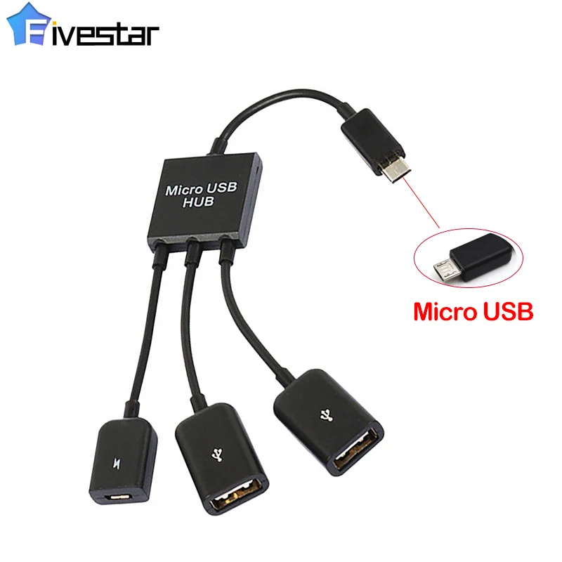 3 In 1 Micro USB Power Charging Host OTG Hub Cable Adapter For Samsung NOTE Game Mouse Keyboard Adapter For Android Tablet Black
3 In 1 Micro USB Power Charging Host OTG Hub Cable Adapter For Samsung NOTE Game Mouse Keyboard Adapter For Android Tablet Black