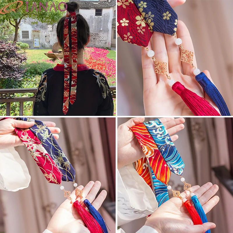 QIANAO традиционная повязка на голову в китайском стиле веревка Hanfu костюм для волос