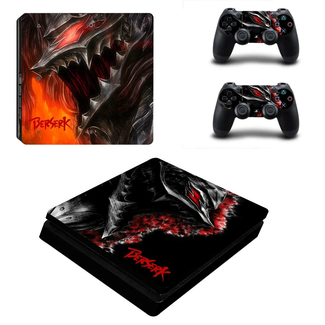 Berserk PS4 Slim Skin Sticker для консоли Sony PlayStation 4 и контроллеров Skins Decal Vinyl | Электроника