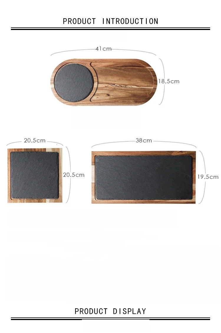 Solid Wood Western Food Plate Snack Plate Wood Plate Black Stone Plate SurfacePackage Plate Acacia Wood Plate Western Food 
Solid Wood Western Food Plate Snack Plate Wood Plate Black Stone Plate SurfacePackage Plate Acacia Wood Plate Western Food