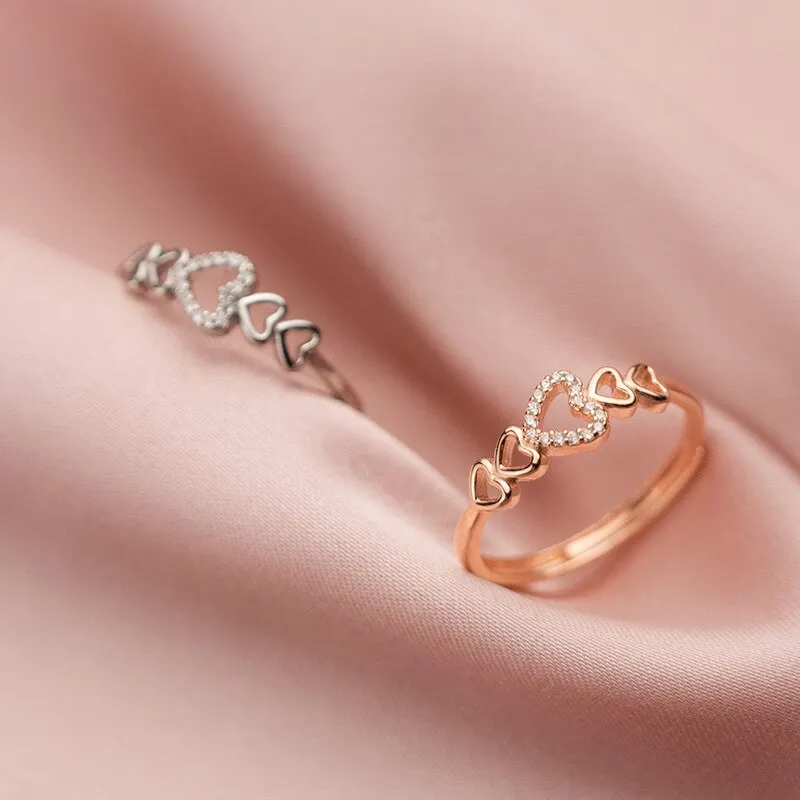A00638 925 Sterling Silver Minimalist Wedding Love Heart Adjustable Finger Ring for Women Sweet Romantic Couple Jewelry
A00638 925 Sterling Silver Minimalist Wedding Love Heart Adjustable Finger Ring for Women Sweet Romantic Couple Jewelry