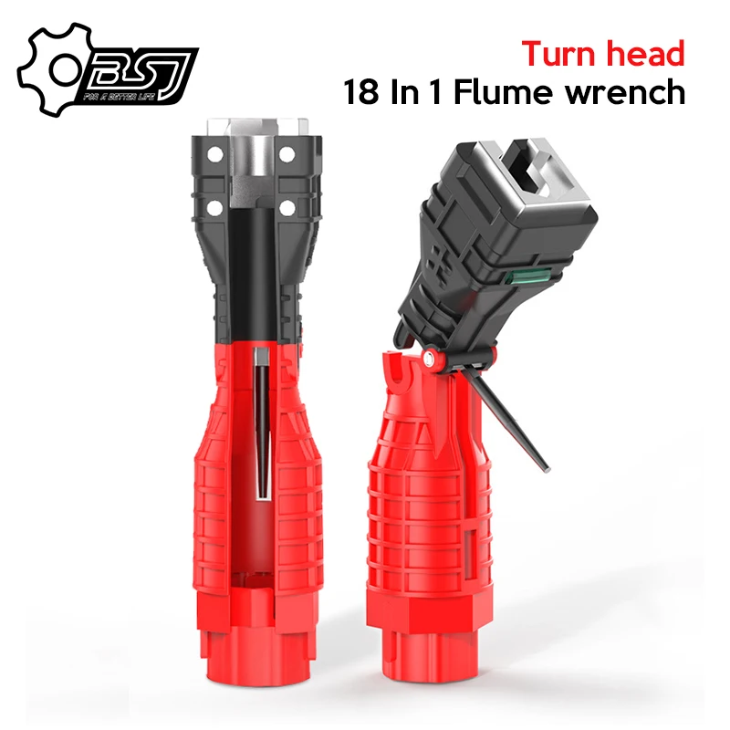 NEW 18 In 1 Flume wrench Anti-slip Kitchen Sink Repair Wrench Bathroom Faucet Assembly Plumbing installation wrench
NEW 18 In 1 Flume wrench Anti-slip Kitchen Sink Repair Wrench Bathroom Faucet Assembly Plumbing installation wrench