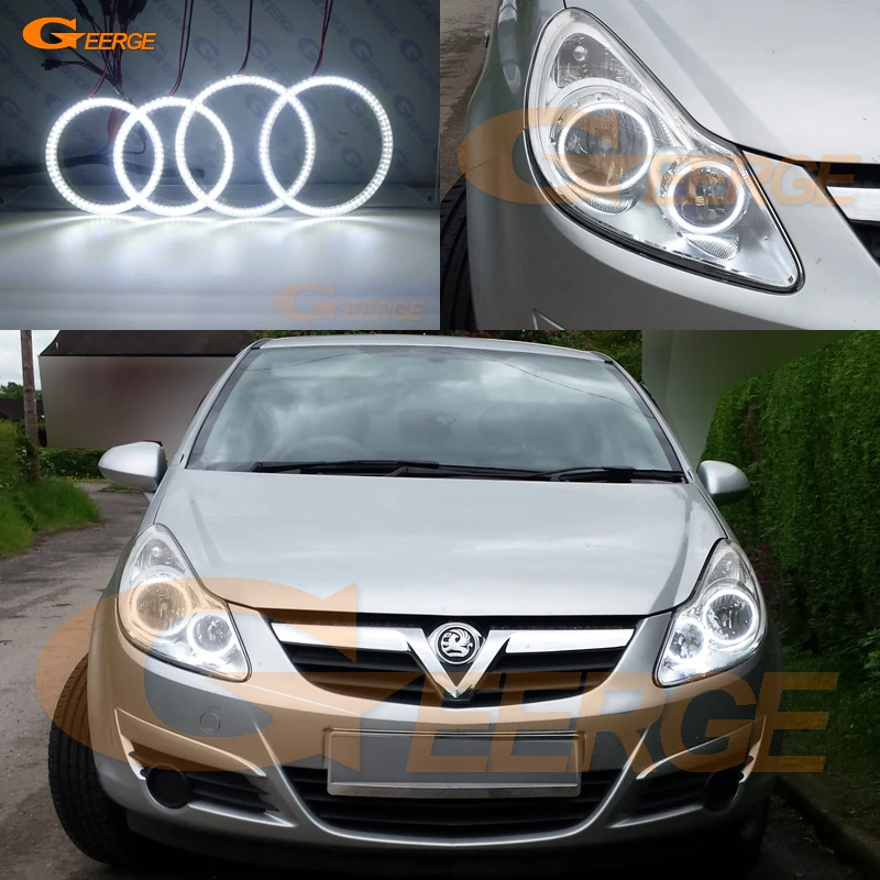 Для Opel Vauxhall Corsa D 2006 2007 2008 2009 2010 2011 ультра яркий SMD СВЕТОДИОДНЫЙ ангельские глазки