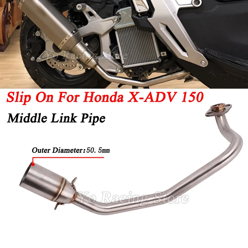 Motorcycle Exhaust Escape Modified Stainless Front Middle Link Pipe 51mm Without Muffler Slip On For Honda X-ADV 150 X ADV150
Motorcycle Exhaust Escape Modified Stainless Front Middle Link Pipe 51mm Without Muffler Slip On For Honda X-ADV 150 X ADV150