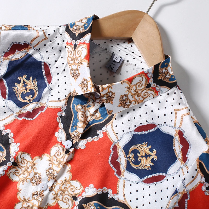 New Elegant Vintage Fashion Women Spring Autumn Print Slim Shirt Office Lady Turn Down Collar Long Sleeve Blouses Tops
New Elegant Vintage Fashion Women Spring Autumn Print Slim Shirt Office Lady Turn Down Collar Long Sleeve Blouses Tops