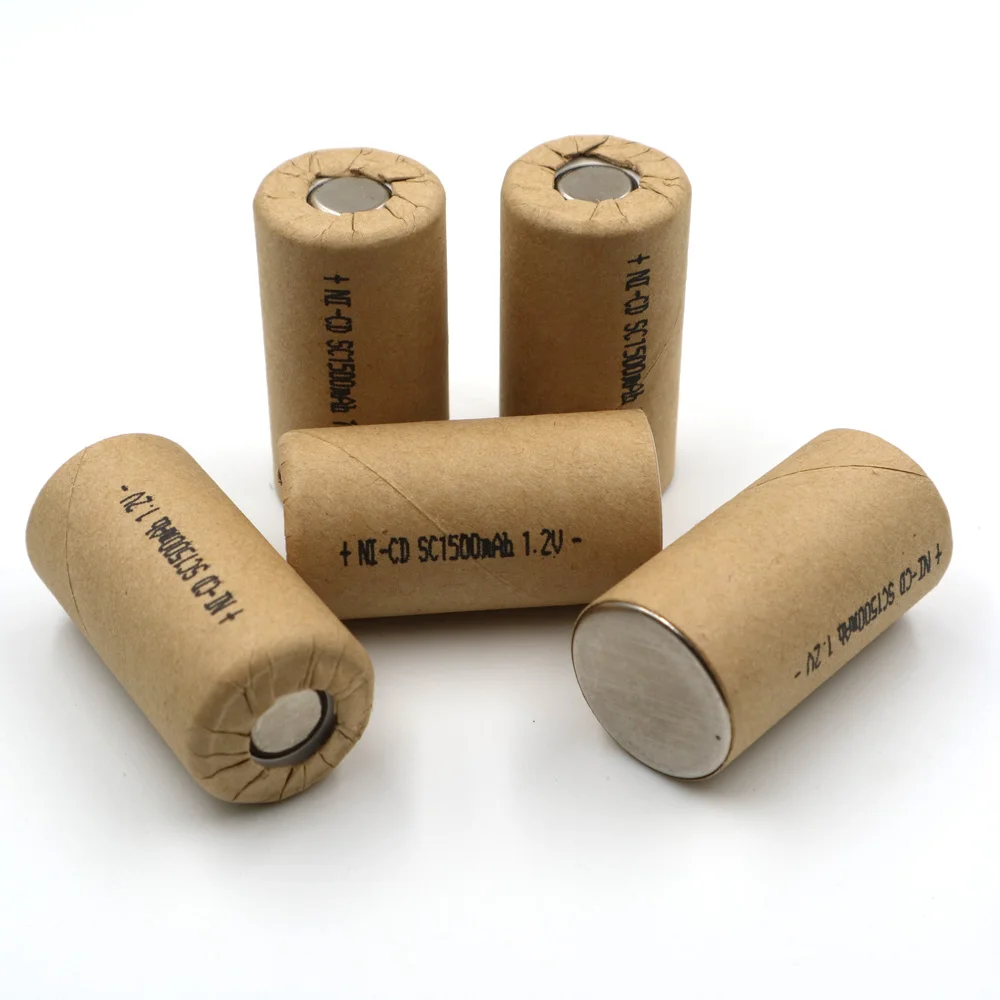 Закрытая акционерная Компания C & P SC1500mAh 15 шт. NI CD 1 2 V Sub Перезаряжаемые высокое