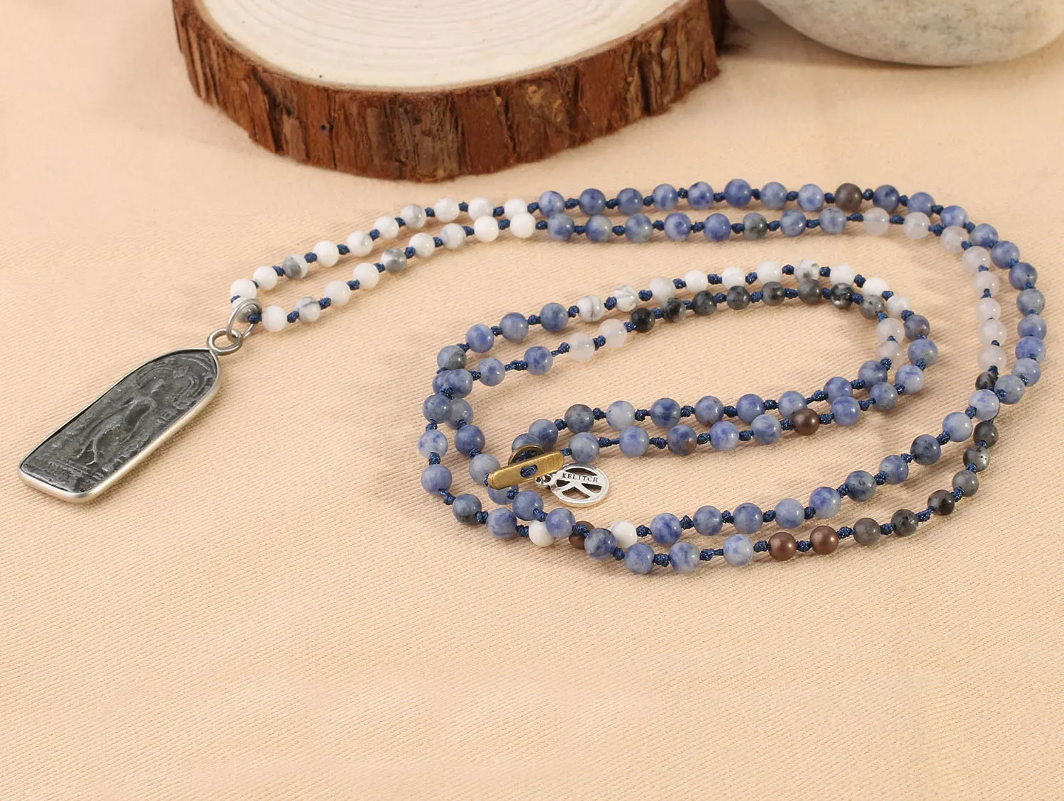 KELITCH Vintage Buddha Pendant Long Necklace Natural Stone Beads Strand Necklaces Yoga Meditation Peace Jewelry Handmade Hqd
KELITCH Vintage Buddha Pendant Long Necklace Natural Stone Beads Strand Necklaces Yoga Meditation Peace Jewelry Handmade Hqd