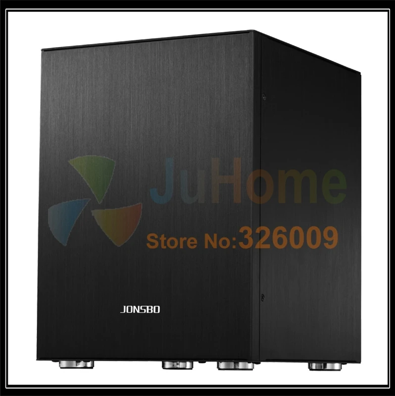 Чехол для компьютера Jonsbo C2 Black C2BK HTPC ITX Mini алюминиевый корпус поддержка 3 5 ''HDD