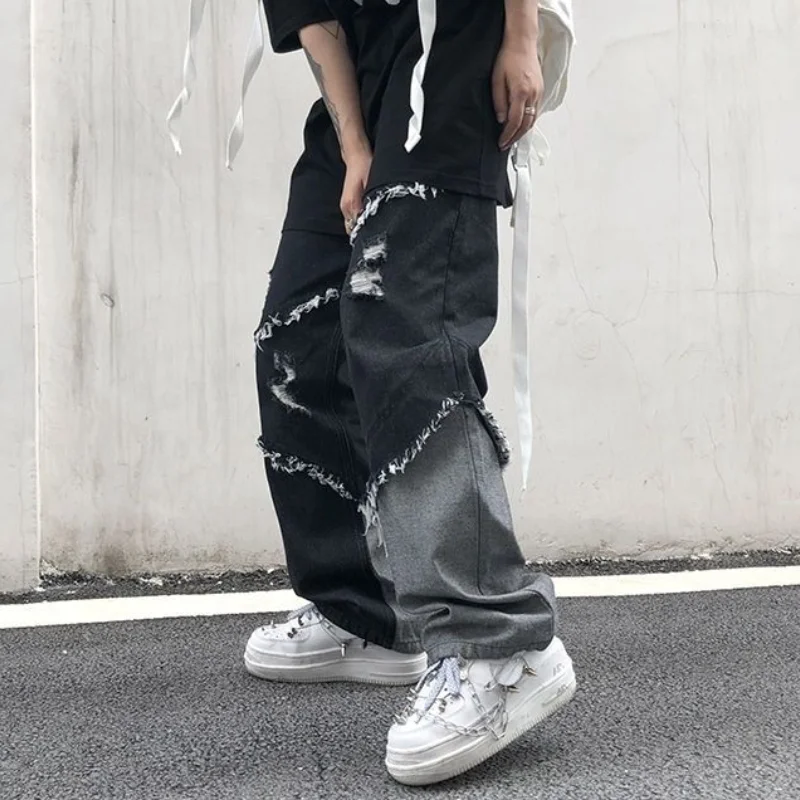 Men's Jeans Y2k Hiphop Ripped Pants Vintage High Waist Streetwear Wide Leg Loose Trousers Washed Pants 2021 Autumn New Fashion
Men's Jeans Y2k Hiphop Ripped Pants Vintage High Waist Streetwear Wide Leg Loose Trousers Washed Pants 2021 Autumn New Fashion