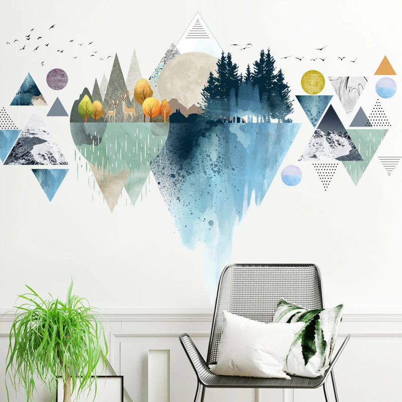 Creative colorful Mountain Wall Stickers for Living Room Bedroom Mural Art Wall Decal Mural Large Wallpaper Home Decor
Creative colorful Mountain Wall Stickers for Living Room Bedroom Mural Art Wall Decal Mural Large Wallpaper Home Decor