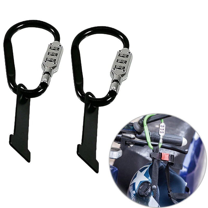 2pcs Motorcycle Motorbikes Anti-theft Combination Code with T-Bar Helmet Lock Fastener Fits 1.5' Handle Bars
2pcs Motorcycle Motorbikes Anti-theft Combination Code with T-Bar Helmet Lock Fastener Fits 1.5' Handle Bars