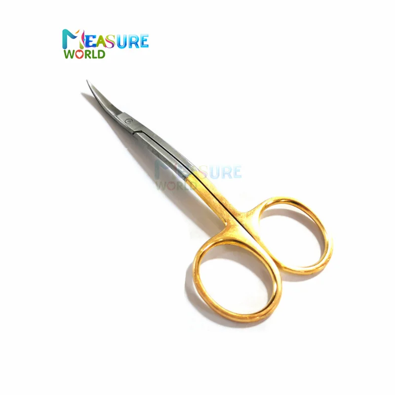 Beauty equipment boutique gold handle stainless steel 12.5 small scissors double eyelid express scissors professional stitches T 
Beauty equipment boutique gold handle stainless steel 12.5 small scissors double eyelid express scissors professional stitches T