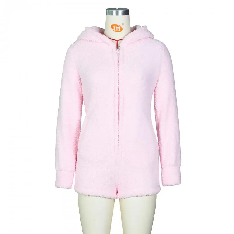 Fashion Women Casual Thick Hooded Solid Color One-Piece Long-Sleeved Shorts One-Piece Set
Fashion Women Casual Thick Hooded Solid Color One-Piece Long-Sleeved Shorts One-Piece Set