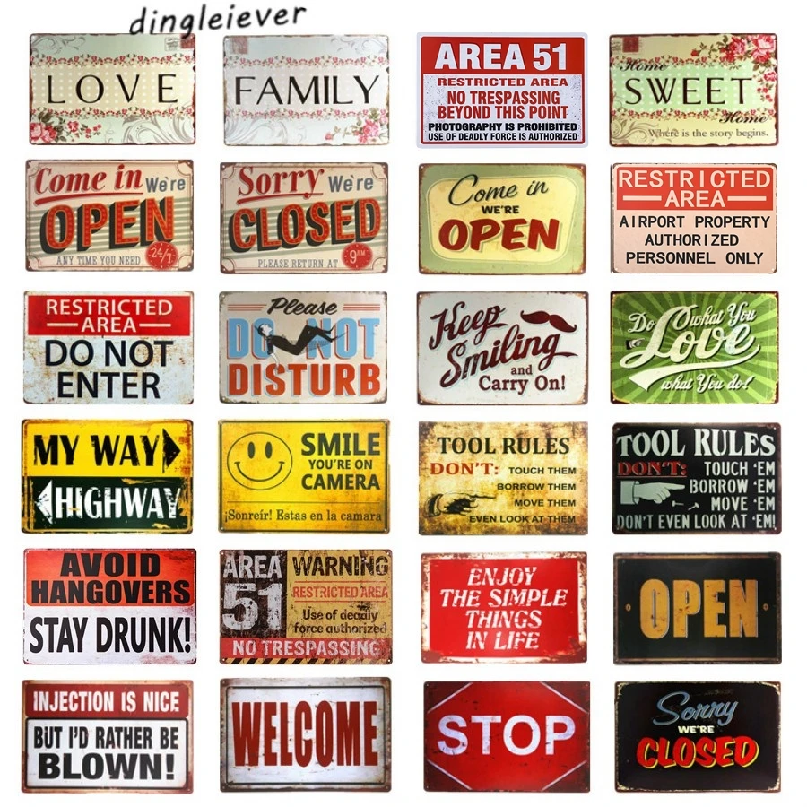 DL-Crafts wall decor TIN SIGN welcome Metal Decor Art Kitchen Store Ranch Bar home wall sticker
DL-Crafts wall decor TIN SIGN welcome Metal Decor Art Kitchen Store Ranch Bar home wall sticker