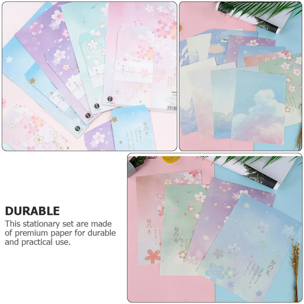 5 Set/40pcs Letter Paper Sakura Blossoms Pattern Writing Paper Stationery Paper
5 Set/40pcs Letter Paper Sakura Blossoms Pattern Writing Paper Stationery Paper