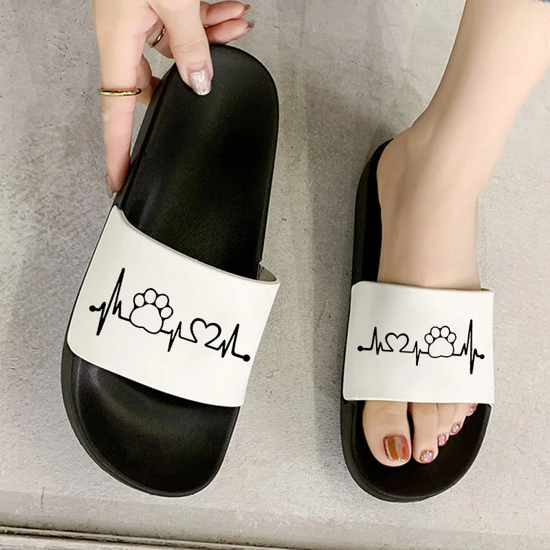 Fashion Fun Electrocardiogram Printed 2021 Women slippers Comfort slippers Casual Summer Female shoes sandals mujer
Fashion Fun Electrocardiogram Printed 2021 Women slippers Comfort slippers Casual Summer Female shoes sandals mujer