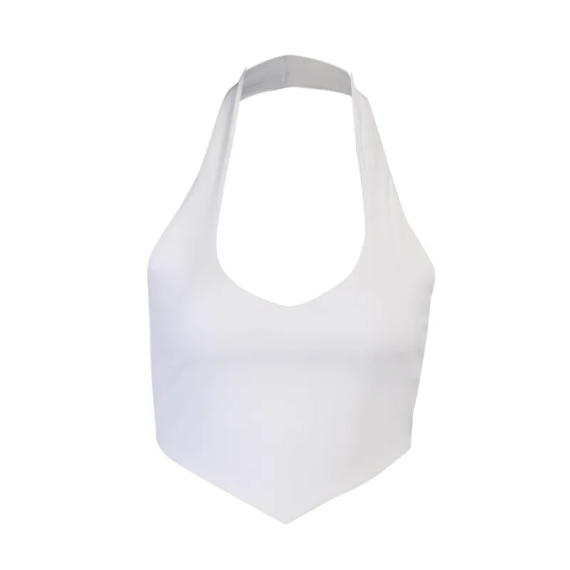2021 summer new U-neck sharp hem vest qy21010pf Sexy Halter Top 
2021 summer new U-neck sharp hem vest qy21010pf Sexy Halter Top
